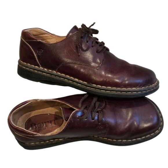 Born Shoes Womens Size 7.5 Brown Leather Lace-Up Oxford Comfort Shoes - Picture 5 of 8